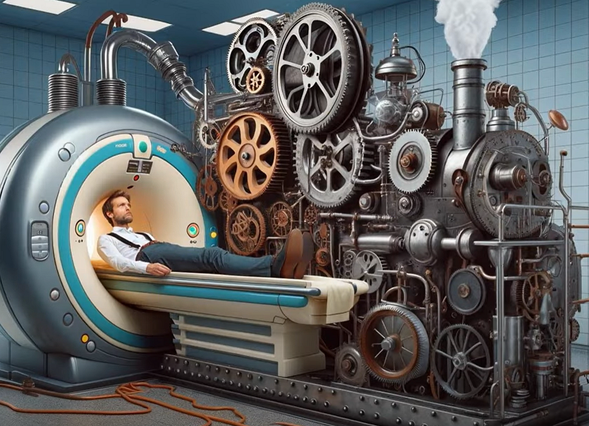 Austrian MRI machine's digital twin, steam-powered