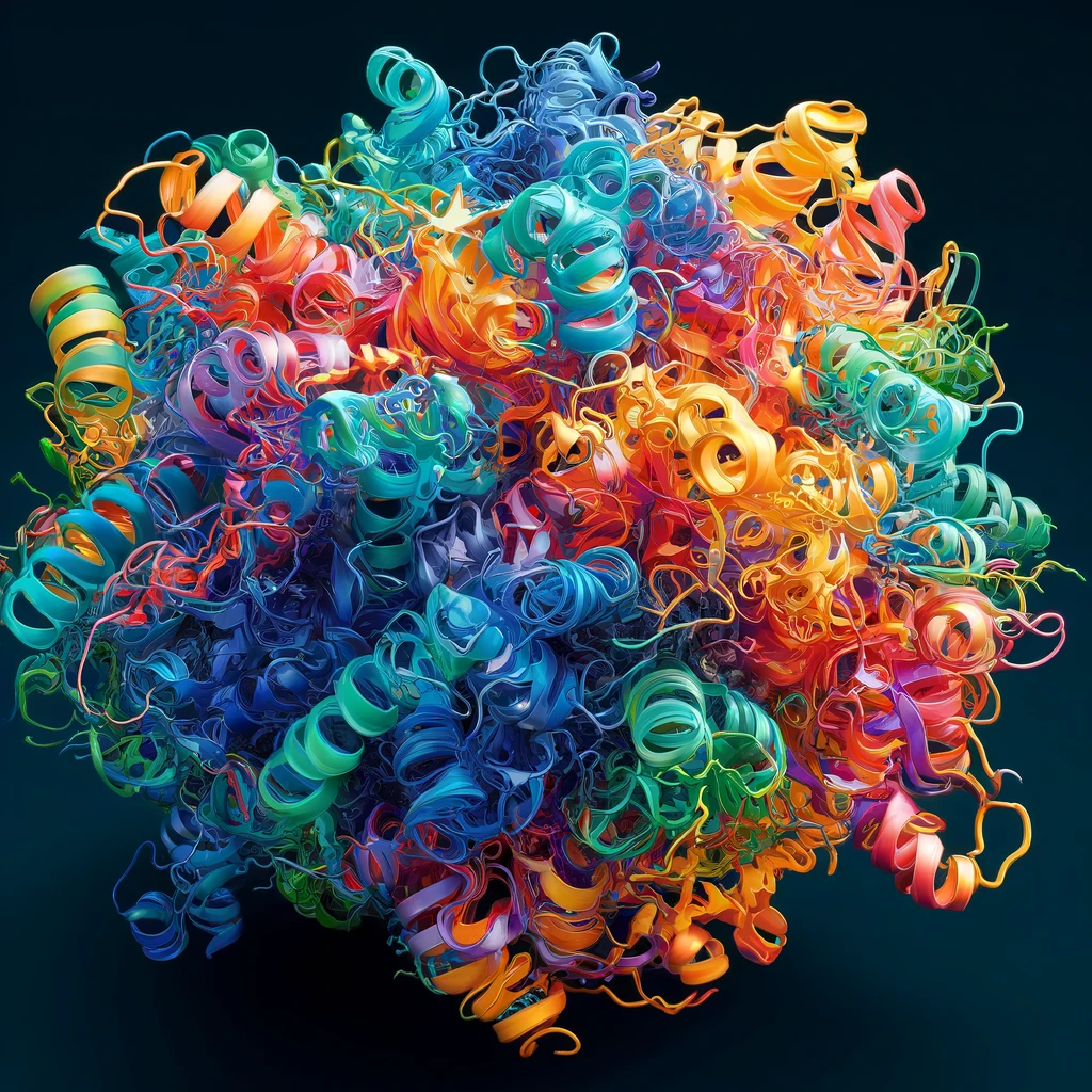 Protein Structure as imagined by DALL-E